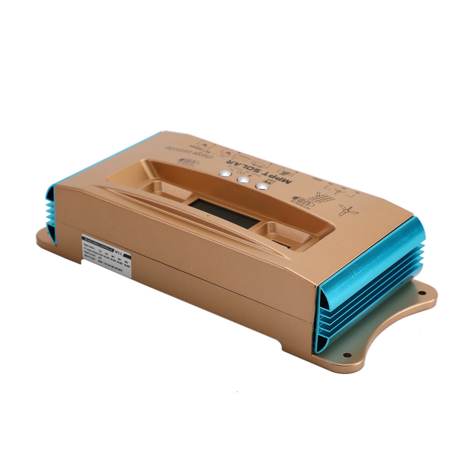 100A MPPT Solar Charge Controller with Dual USB Ports - 12V/24V/36V/48V/60V Auto-Switching for Wind & Solar Hybrid Systems - Perfect for Off-Grid Power, RV, Marine, and Home Backup Applications