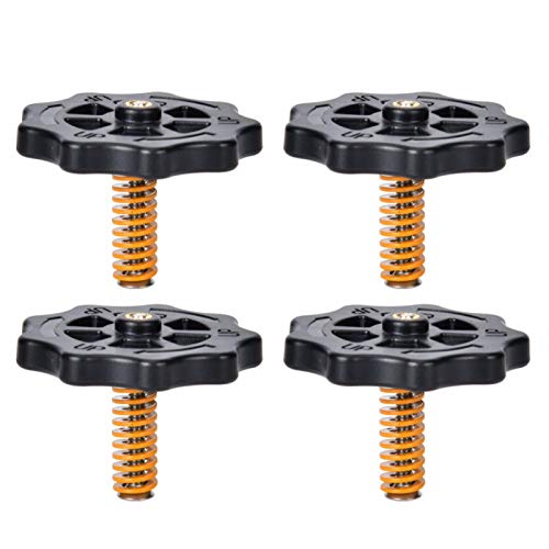KOONOVO 3D Printer Bed Leveling Kit - High-Strength Plastic Hand-Twisted Nuts, Springs & Screws - Durable, High Hardness for Stable Printing Performance | Perfect for Creality Ender 3, CR-10, Anycubic & More FDM Printers | Home & Office 3D Printing Projects