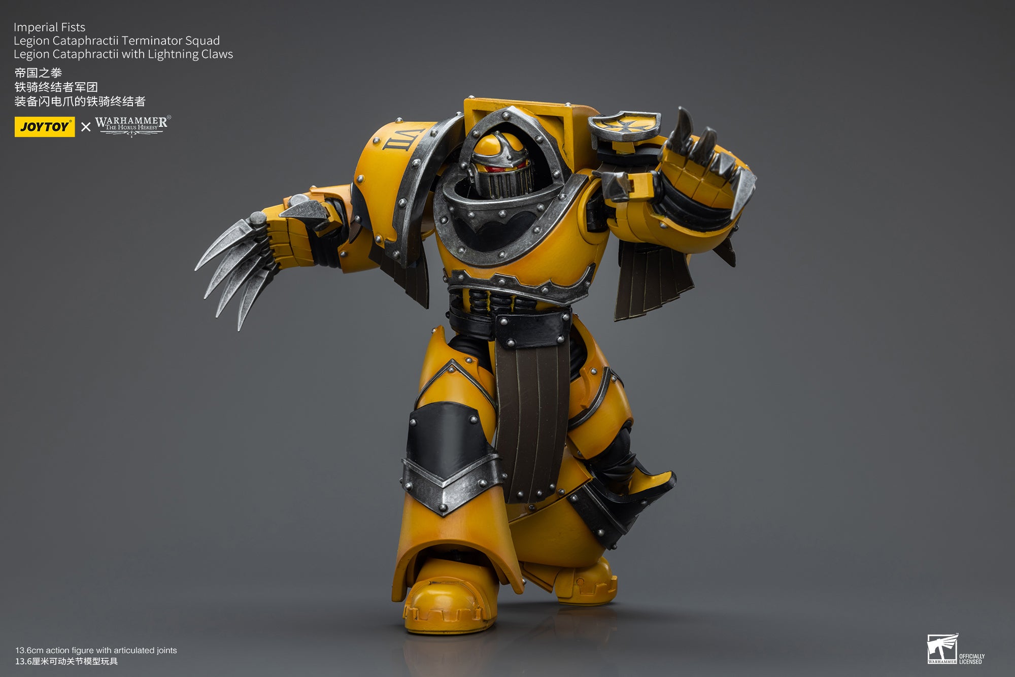 1/18 Scale JOYTOY Warhammer The Horus Heresy Imperial Fists Legion Cataphractii Terminator Squad Action Figures - Perfect for Collectors, Wargaming & Display