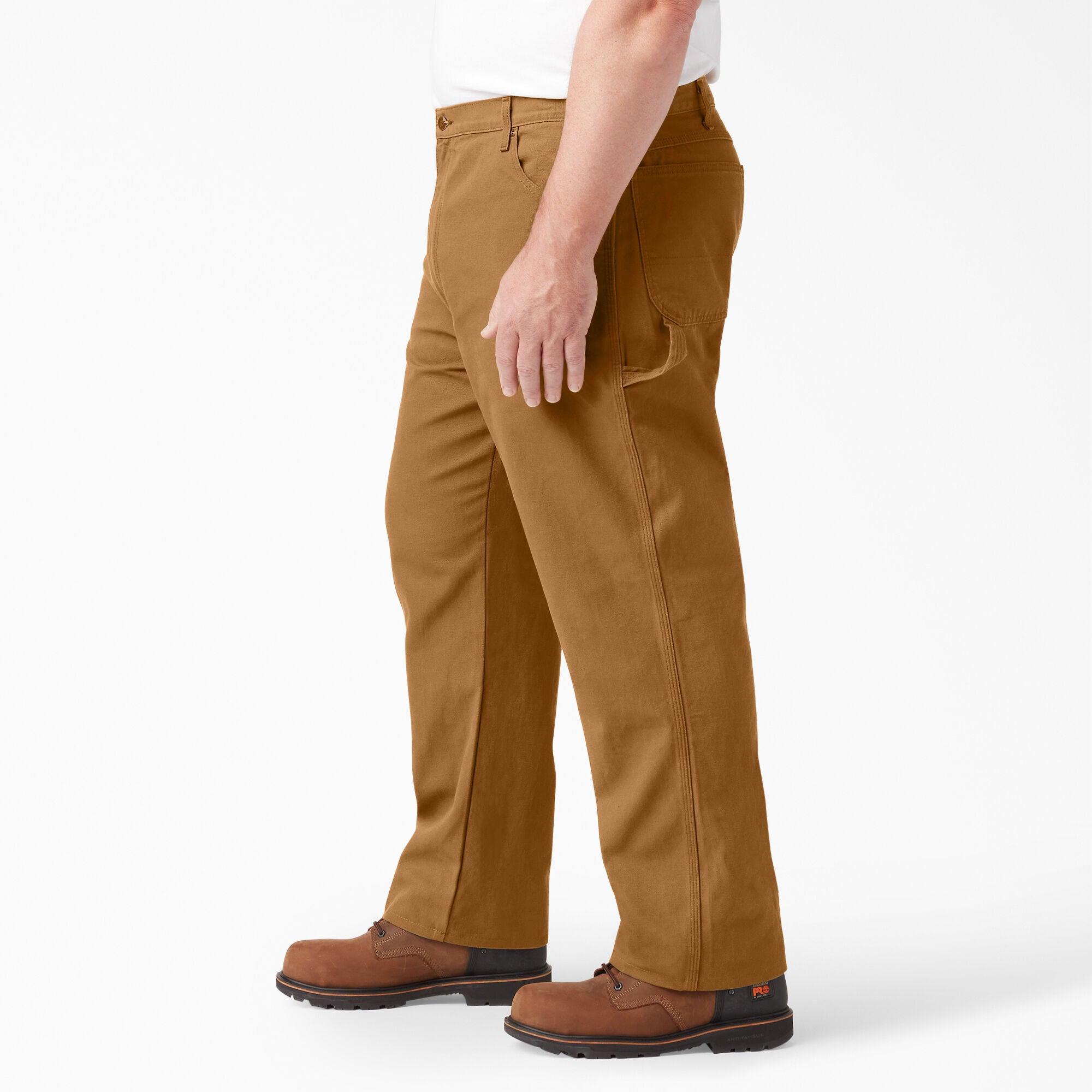 Relaxed Fit Heavyweight Duck Carpenter Pants for Men - Durable Workwear in Classic Brown | Perfect for Construction, Carpentry & Outdoor Jobs