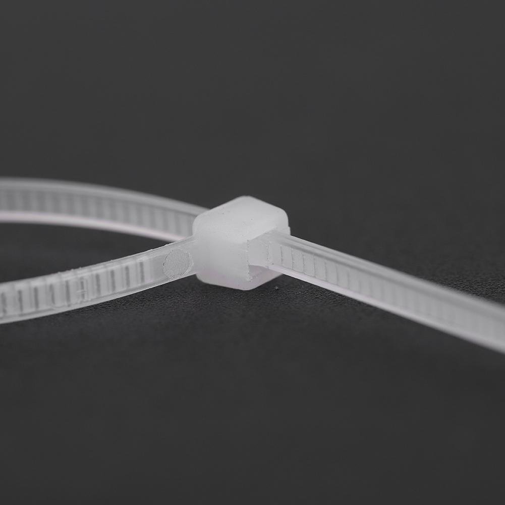 1000pcs Nylon Cable Zip Ties - 3x100mm & 3x150mm White Self-Locking Plastic Wire Ties for Home, Office & Industrial Organization - Heavy Duty Cord Management Solution
