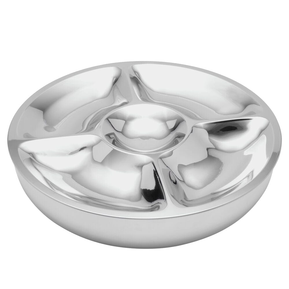 Premium 2-Piece Chilled Chip and Dip Serving Tray Set - Perfect for Parties, Entertaining & Game Day Snacks
