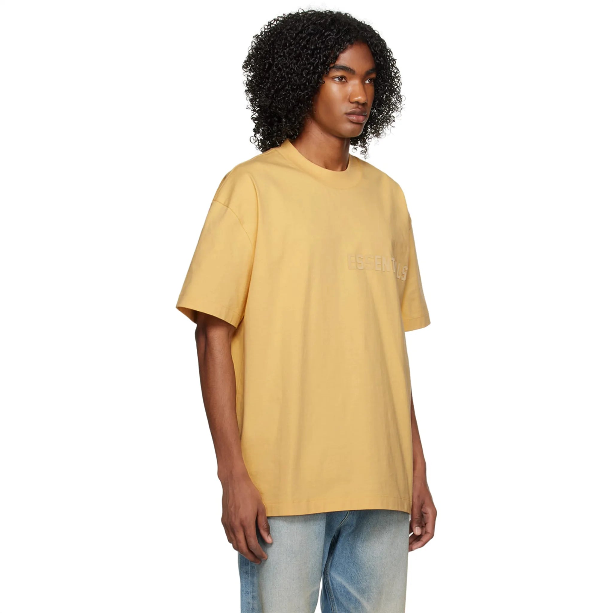 Fear of God Essentials Light Tuscan T-Shirt for Men - SS23 Collection | Casual Streetwear Tee for Everyday Wear & Layering