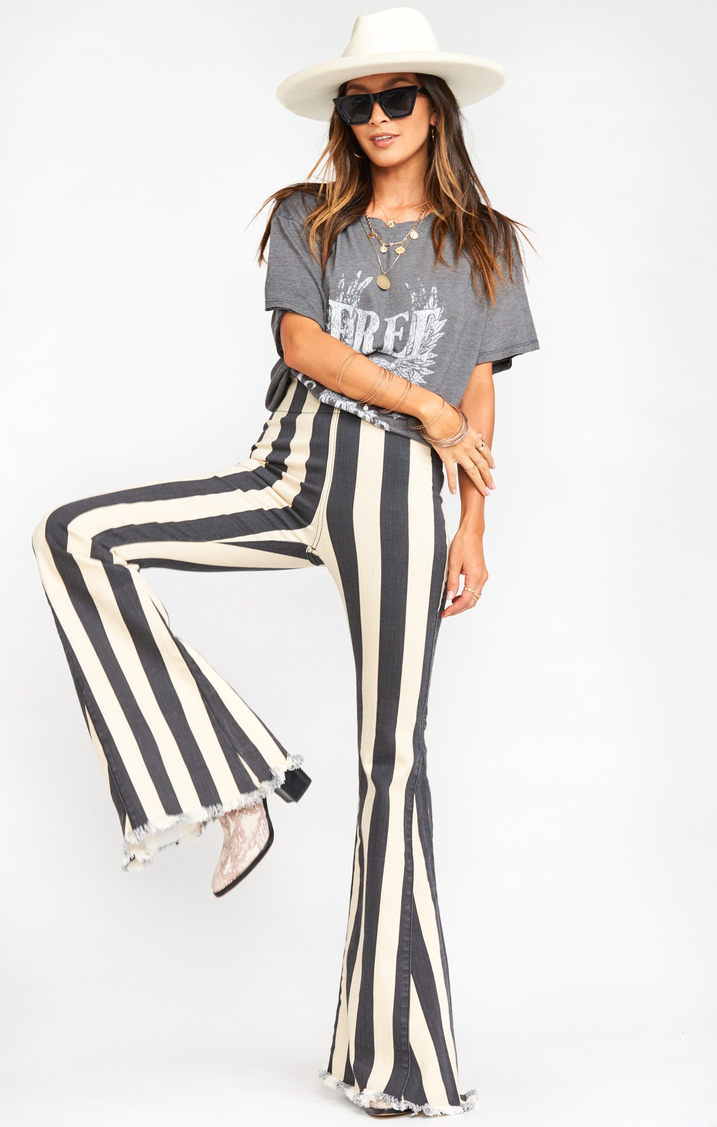 Berkeley Bells Long Sleeve Shirt - Casablanca Stripe Cotton Top for Men & Women | Perfect for Casual Wear, Office & Date Nights