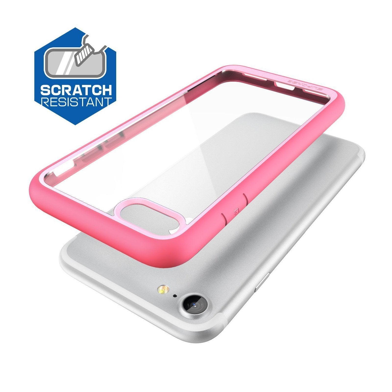 iPhone 7 / 8 Unicorn Beetle Style Pink Rugged Case - Shockproof Protective Cover for Apple iPhone 7 & 8 - Perfect for Outdoor Activities, Sports & Daily Use