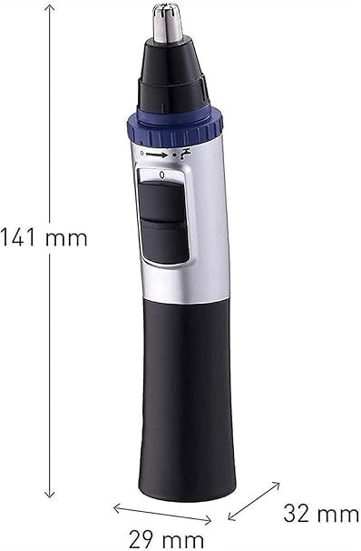 Premium Nose Hair Trimmer for Men - Waterproof Ear & Facial Hair Clipper with Dual Edge Blades | Personal Grooming Kit for Travel, Home & Office Use