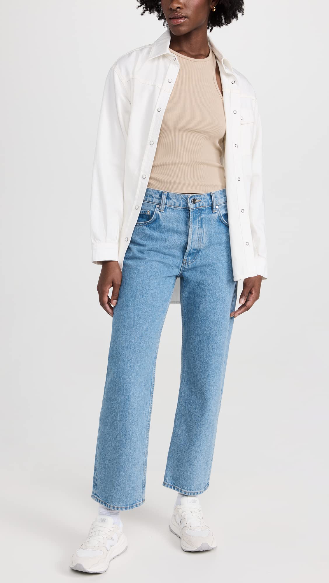ANINE BING Women's High-Rise Skinny Jeans - Stretch Denim Pants for Casual & Night Out | Perfect for Work, Date Night & Everyday Wear