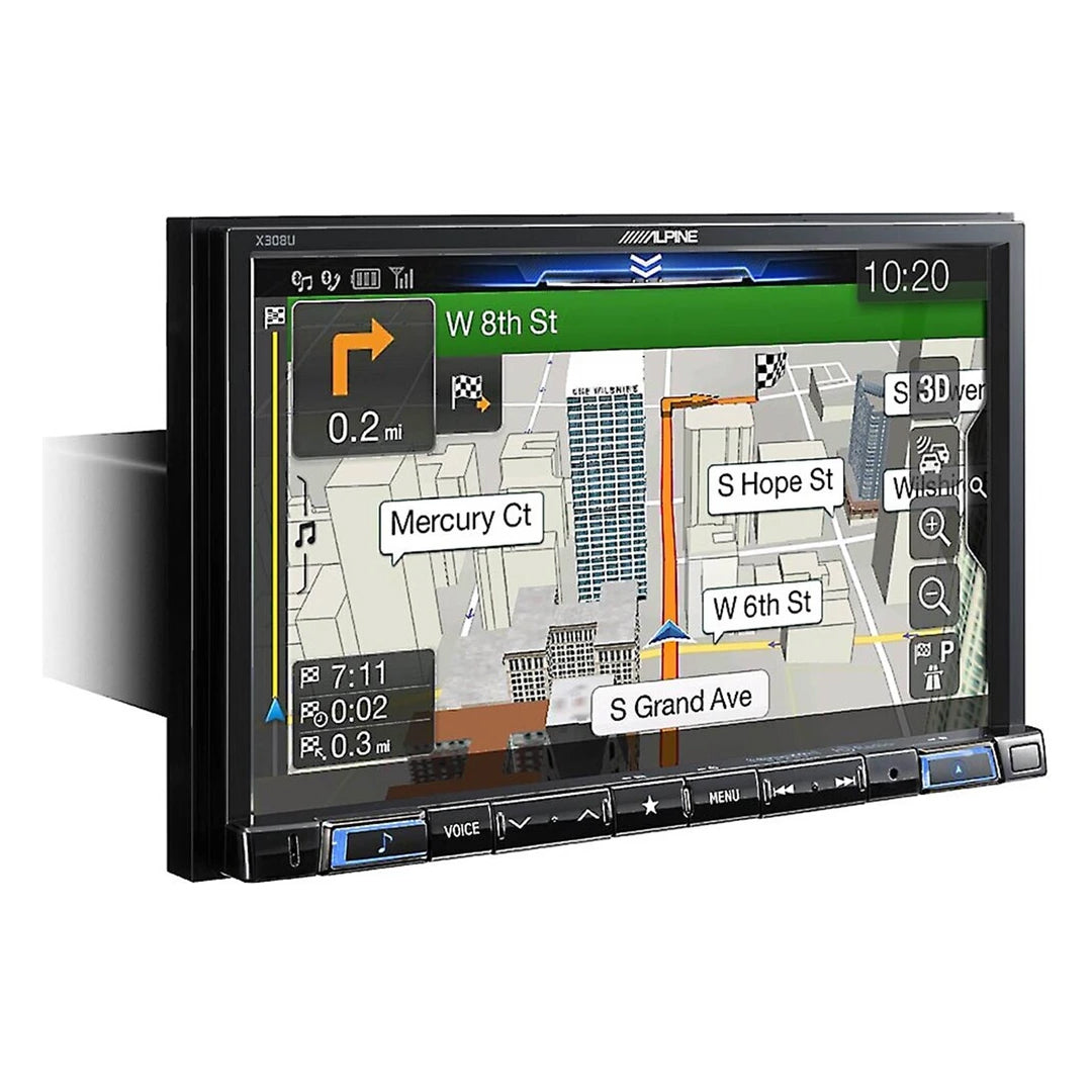 Alpine X308U 8-Inch Mech-Less Restyle Navigation Receiver with Apple CarPlay & Android Auto - Perfect for Upgrading Your Car's Infotainment System