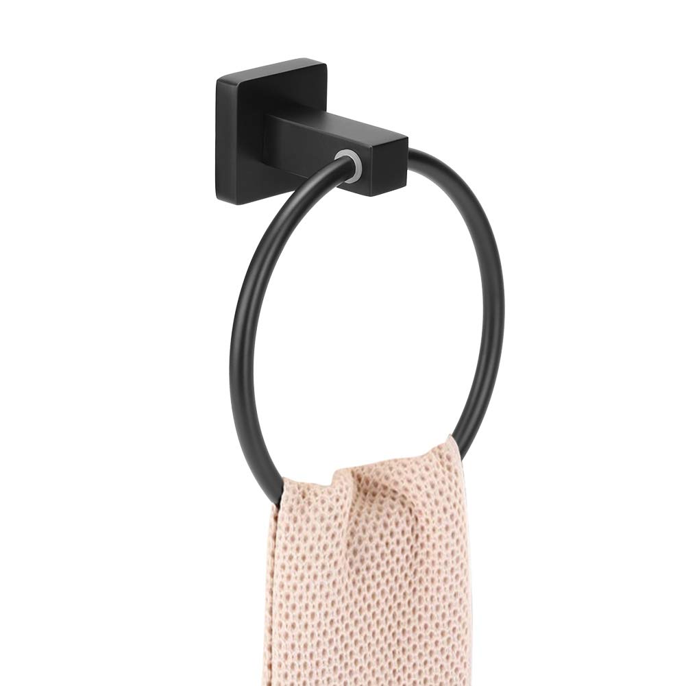 Premium Stainless Steel Towel Hook & Ring Set - Rustproof Wall Mounted Bathroom Accessories for Home, Hotel, Spa & Gym - Durable & Stylish Storage Solution