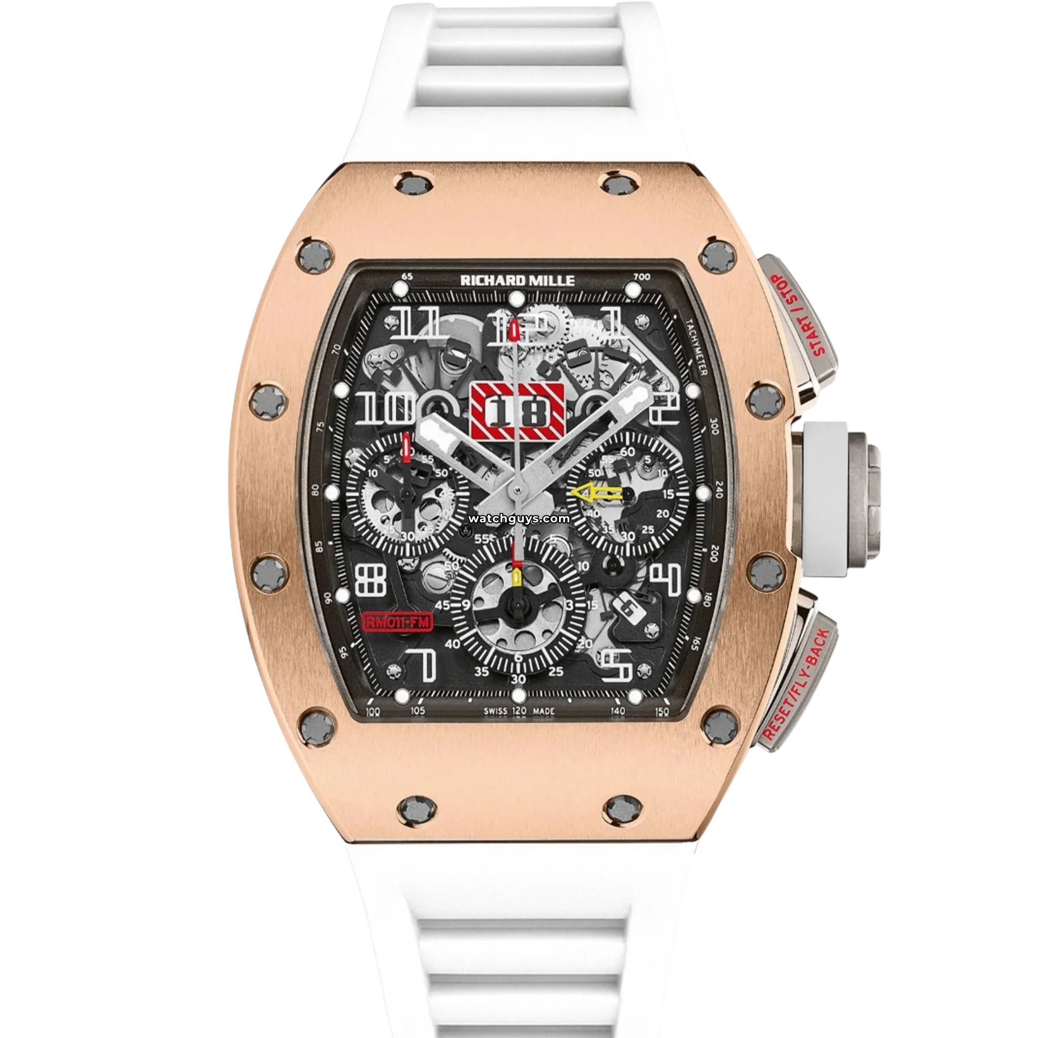 Richard Mille RM 011 Felipe Massa Chronograph Men's Watch - 18K Rose Gold Luxury Sports Timepiece for Racing Enthusiasts | Perfect for Motorsport Events, High-End Collectors & Luxury Gift Giving