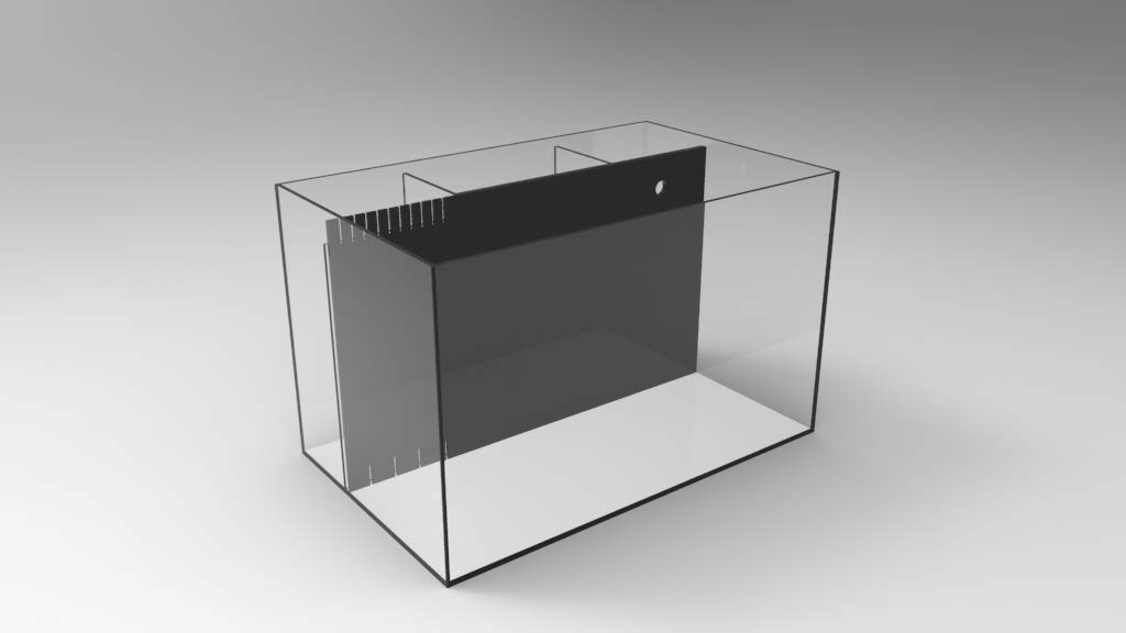 24 Gallon All-in-One Aquarium Tank with Starfire Low Iron Glass & Included Return Pump – Perfect for Home, Office, or Marine Life Enthusiasts