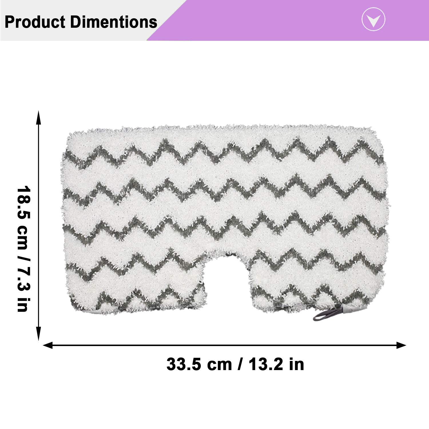 Extolife 6 Pack Steam Mop Pads Replacement for Shark Steam Pocket Mops S3501 S3601 S3550 S3801 S3901 S3601D S3801CO S3901D S3455K S2902 SE450 - Compatible with Shark Steam Mops - Washable & Durable Microfiber Pads - Perfect for Hardwood Floors, Tile & Laminate Cleaning