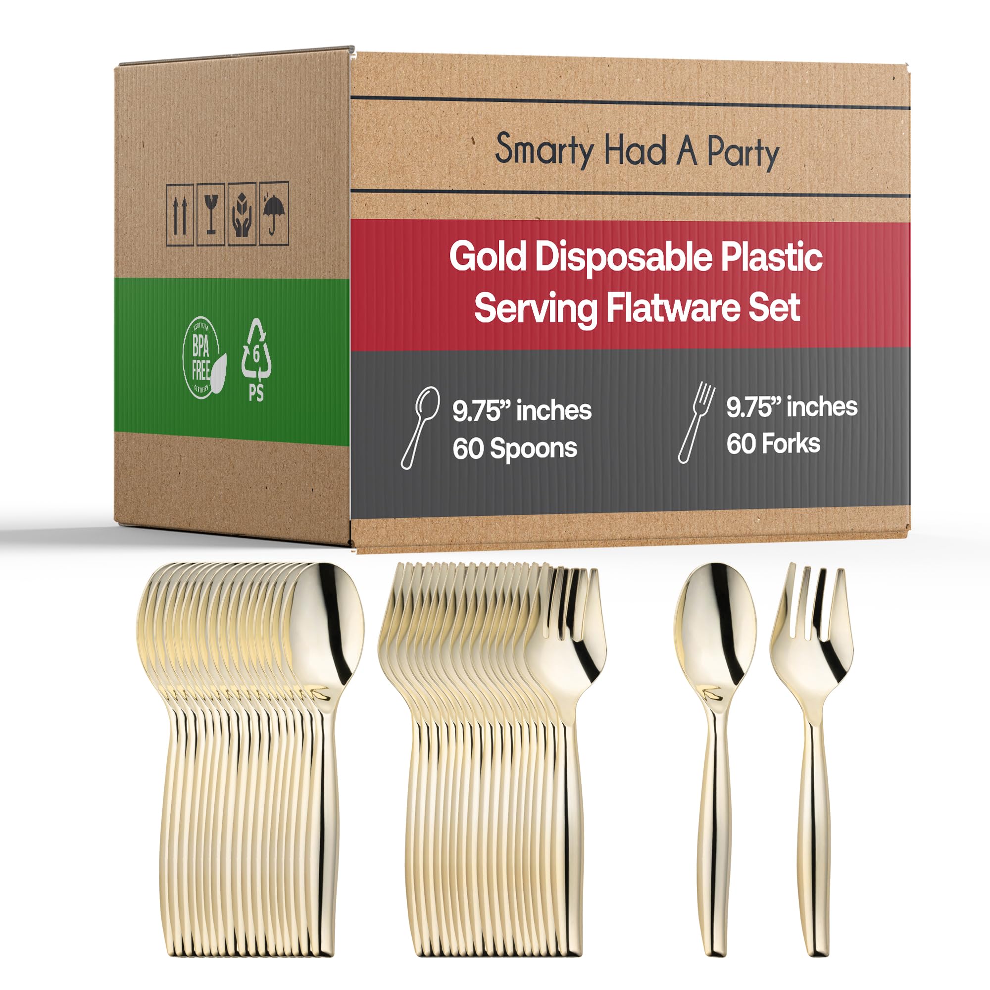 Disposable Plastic Cutlery Set - 60-Piece Clear Flatware for Wedding, Birthday Party, Catering & Events | Perfect for Outdoor Dining, Picnics & Large Gatherings