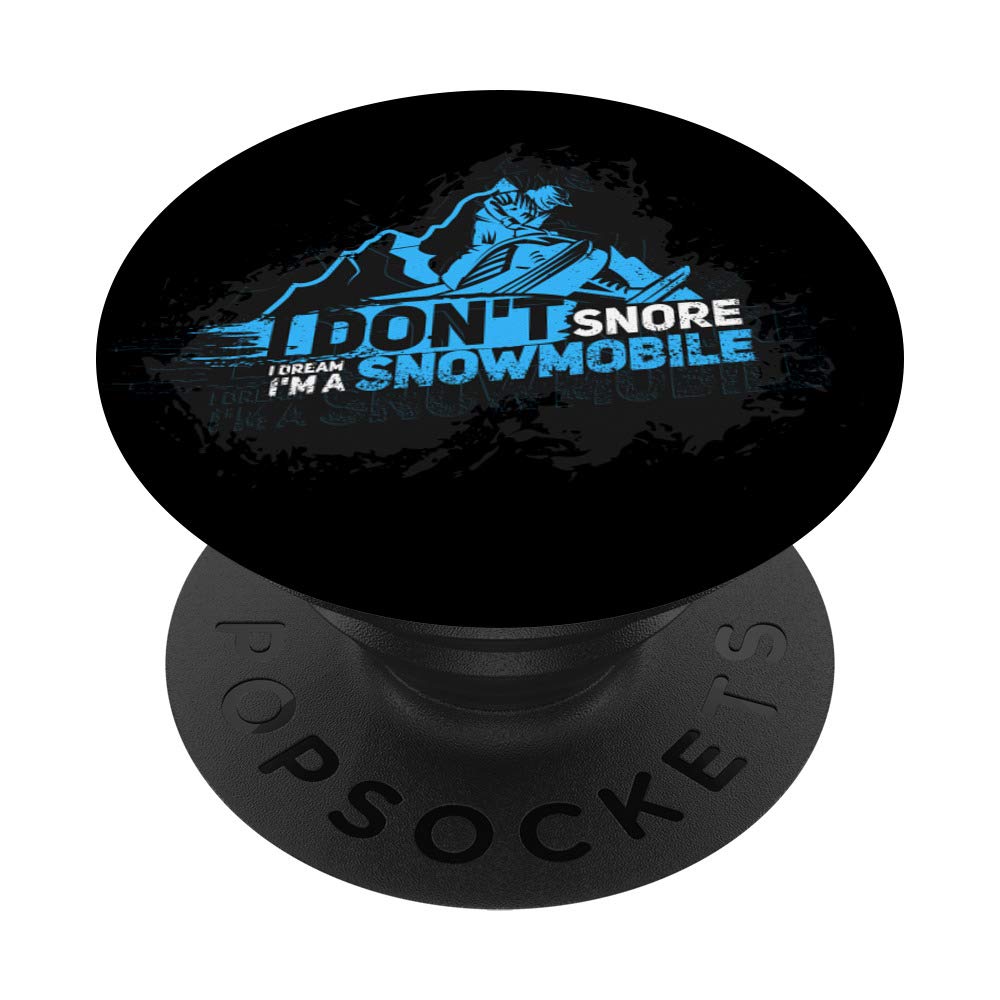 Funny Snowmobile Slogan PopSockets - Phone Grip & Stand for iPhone, Samsung & Tablets | Perfect Gift for Snowmobile Enthusiasts & Winter Sports Lovers