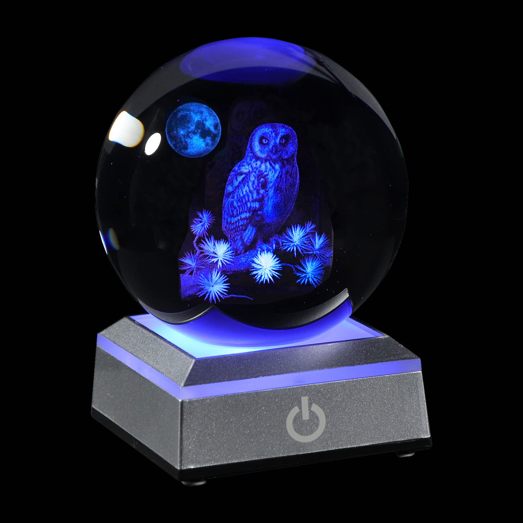 3D Crystal Owl Figurine - Elegant Home Decor & Unique Gift for Women, Men, Kids | Owl Lover's Keepsake, Paperweight & Birthday Present for Mom, Best Friend | Perfect for Office Desk, Nursery Decor & Special Occasions