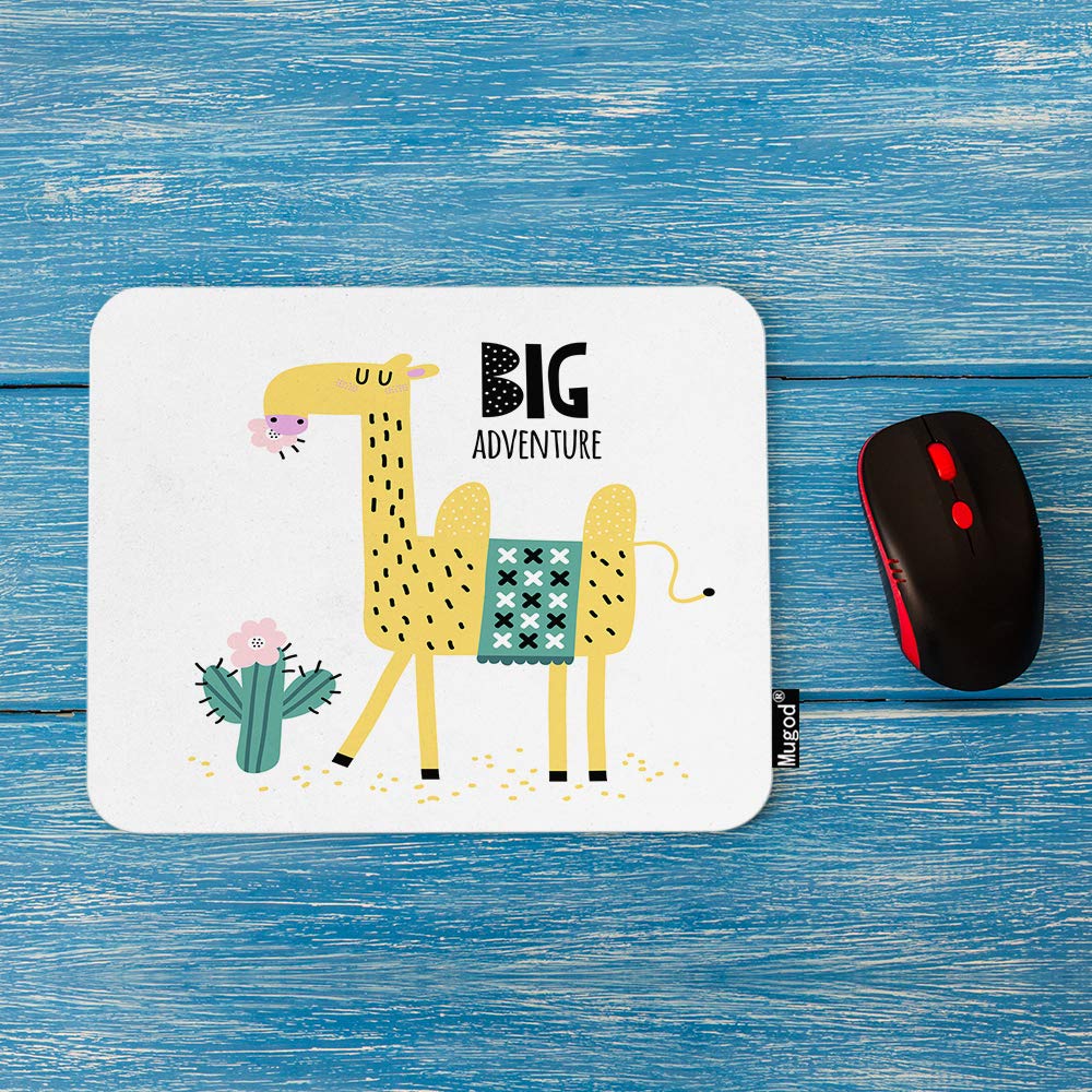 Premium Camel Adventure Mouse Pad - Non-Slip Rubber Base Gaming Mouse Mat with Two-Humped Desert Travel Design for PC, Laptop, Office & Home (9.5x7.9 Inch) - Perfect for Work, Gaming and Computer Enthusiasts