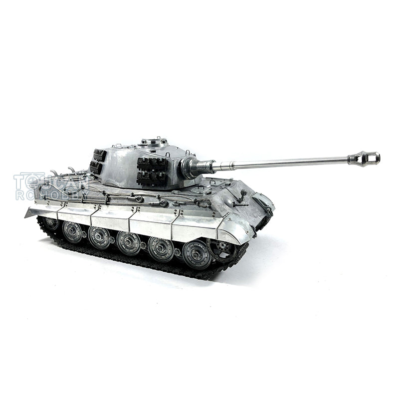 1:16 Scale Mato 100% Metal German King Tiger Infrared RC Tank - RTR Model with Barrel Recoil, 1228 Sprockets & 360° Turret | US Stock | Battle Simulation & Collectible Display