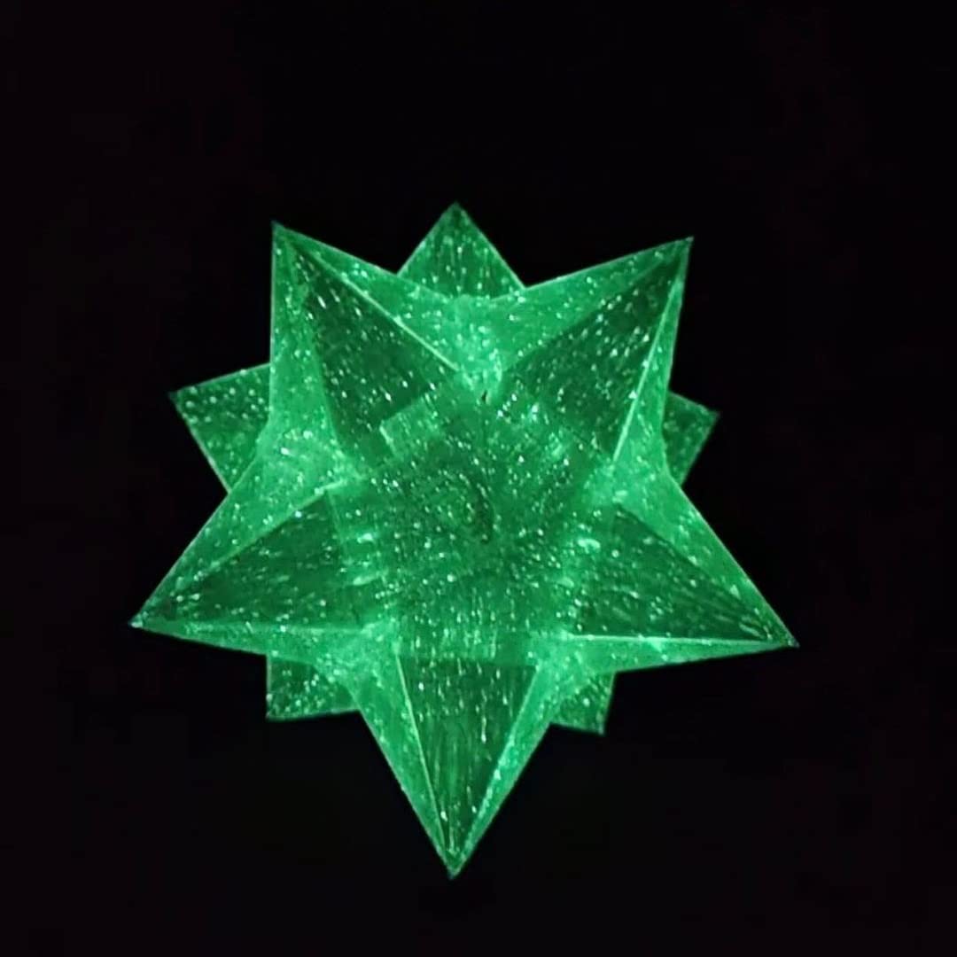 Everyglow 3D Printer Filament - 1.75mm PLA Glow in The Dark Filament, 1KG (2.2 LBS) Spool, Galaxy Green - Perfect for DIY Crafts, Cosplay Props & Nighttime Decorations