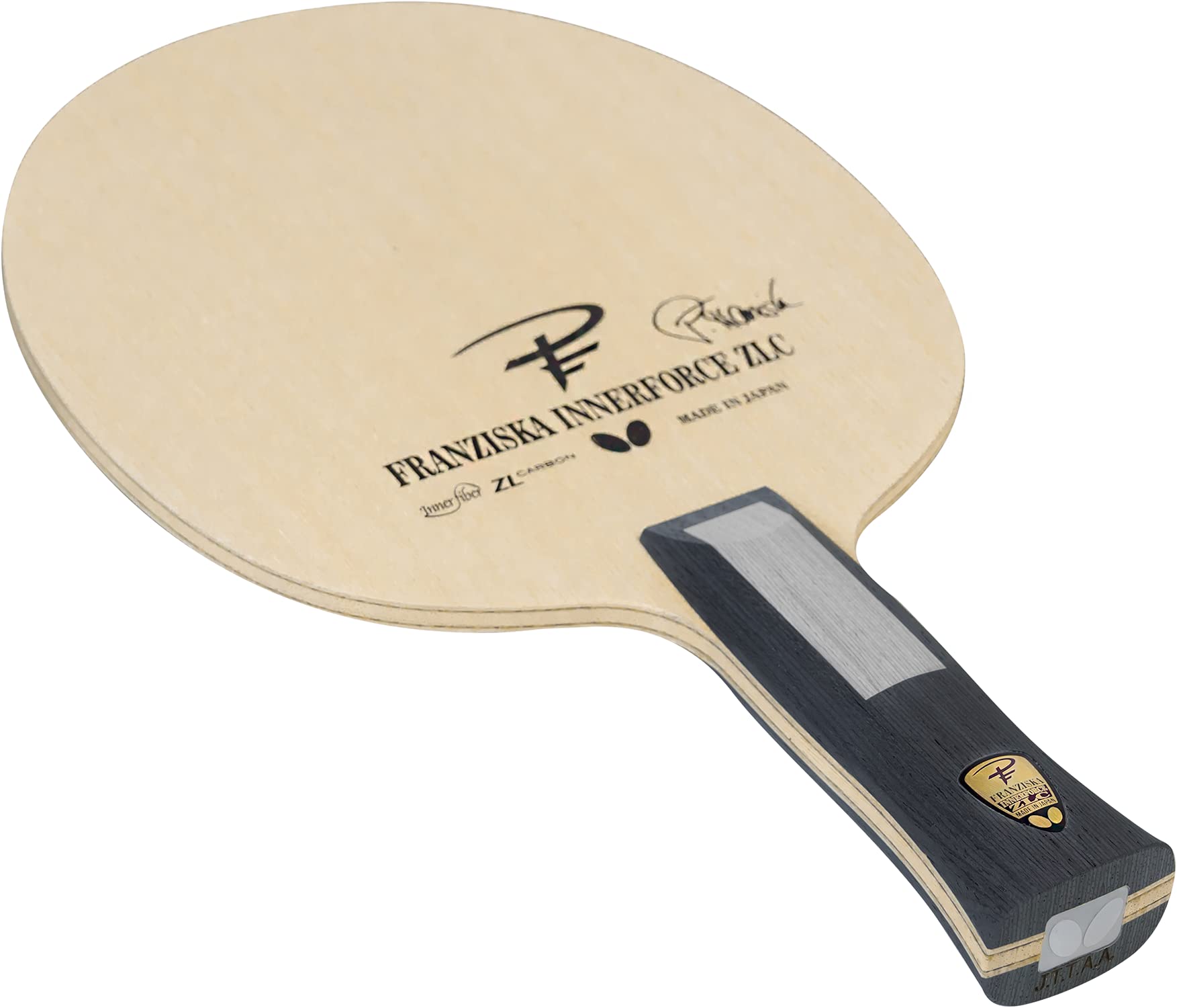 Professional Butterfly Franziska Innerforce ZLC Table Tennis Blade | ZL Carbon Fiber Ping Pong Racket | AN/FL/ST Handle Options | Made in Japan | Perfect for Competitive Play & Training Sessions