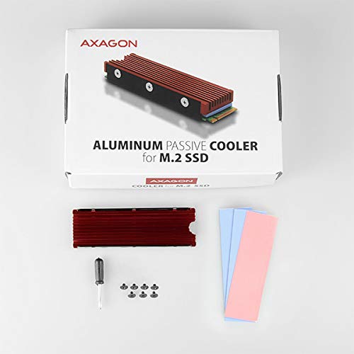 CLR-M2 M.2 SSD铝制被动散热器 - 兼容2280尺寸硬盘，高效散热，适用于游戏主机、笔记本电脑和台式机升级