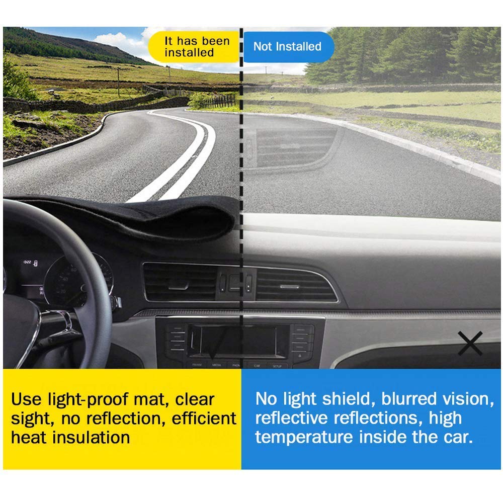 SureKit Custom Car Dash Cover for Subaru Outback & Legacy 2005-2009 - Premium Dashboard Protector Mat (Black Line) - UV Protection & Anti-Slip Design for Interior Protection & Style Enhancement
