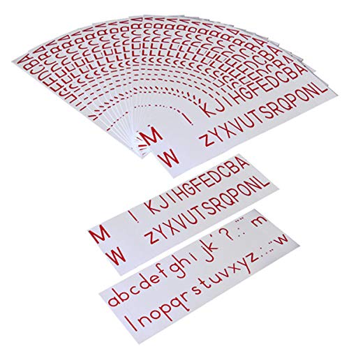 Montessori Alphabet Learning Toys - Printed ABC Letters (Red) for Kids Early Education & Homeschooling - Perfect for Classroom, Preschool & Home Learning Activities
