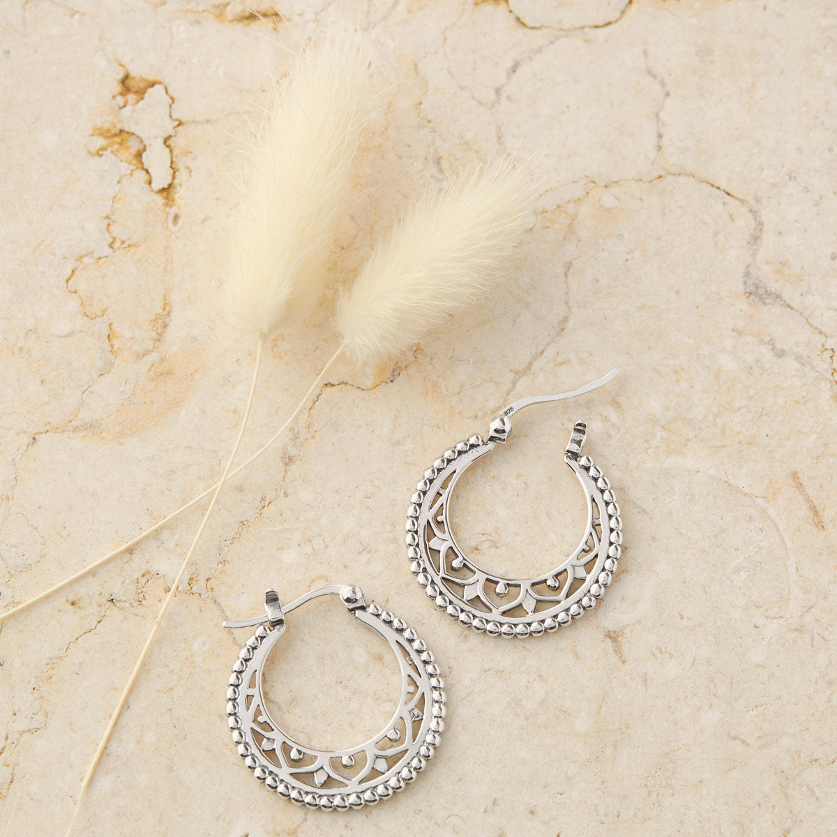 Mandala Disc Hoops - Boho Chic Earrings for Women, Handmade Tribal Jewelry, Lightweight Dangle Earrings for Everyday Wear | Perfect for Festivals, Yoga, and Boho Fashion
