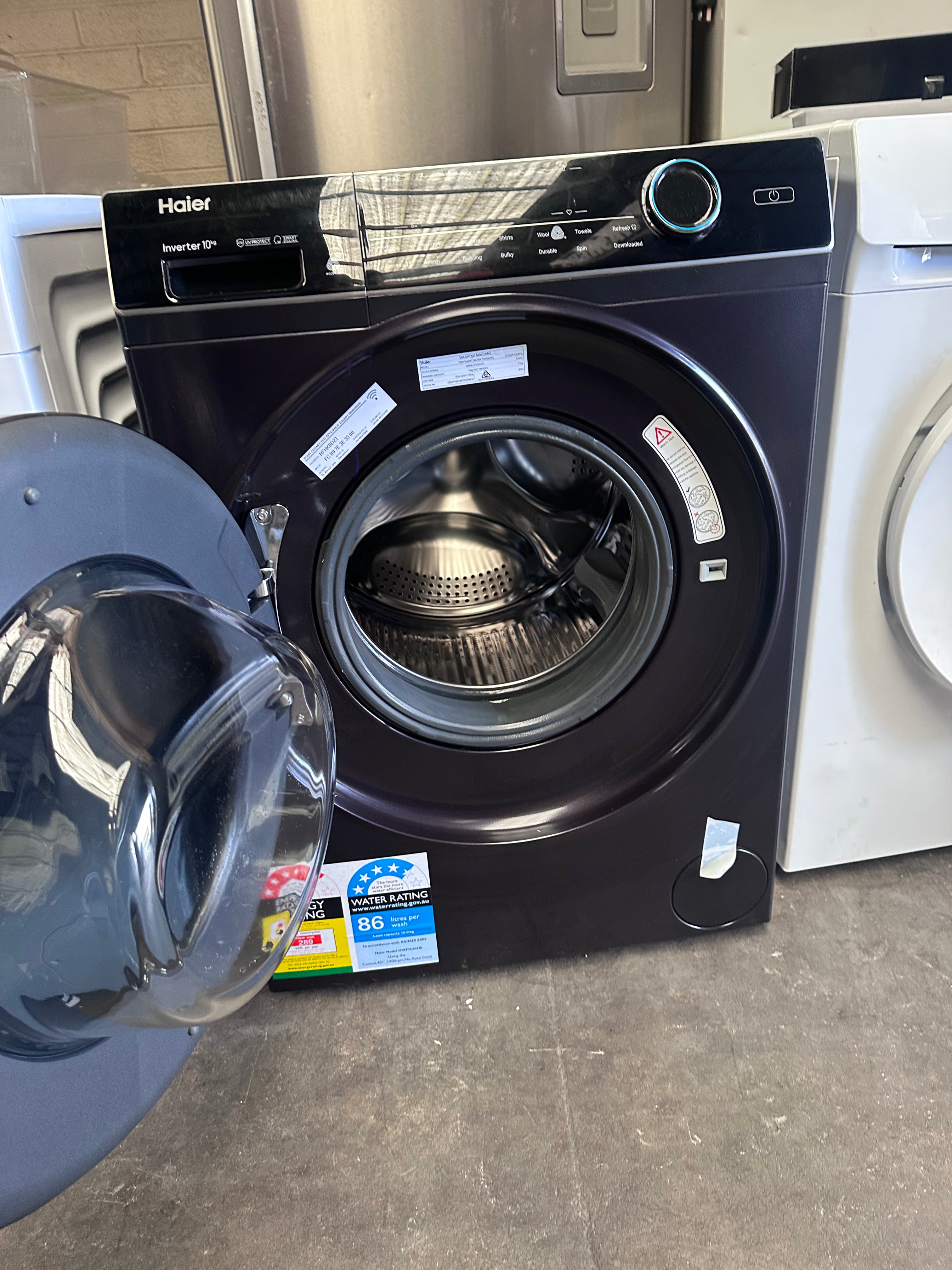 Haier 10kg Front Load Washing Machine - Energy Efficient, Quiet Operation - Perfect for Apartments & Small Homes - Factory Second Quality