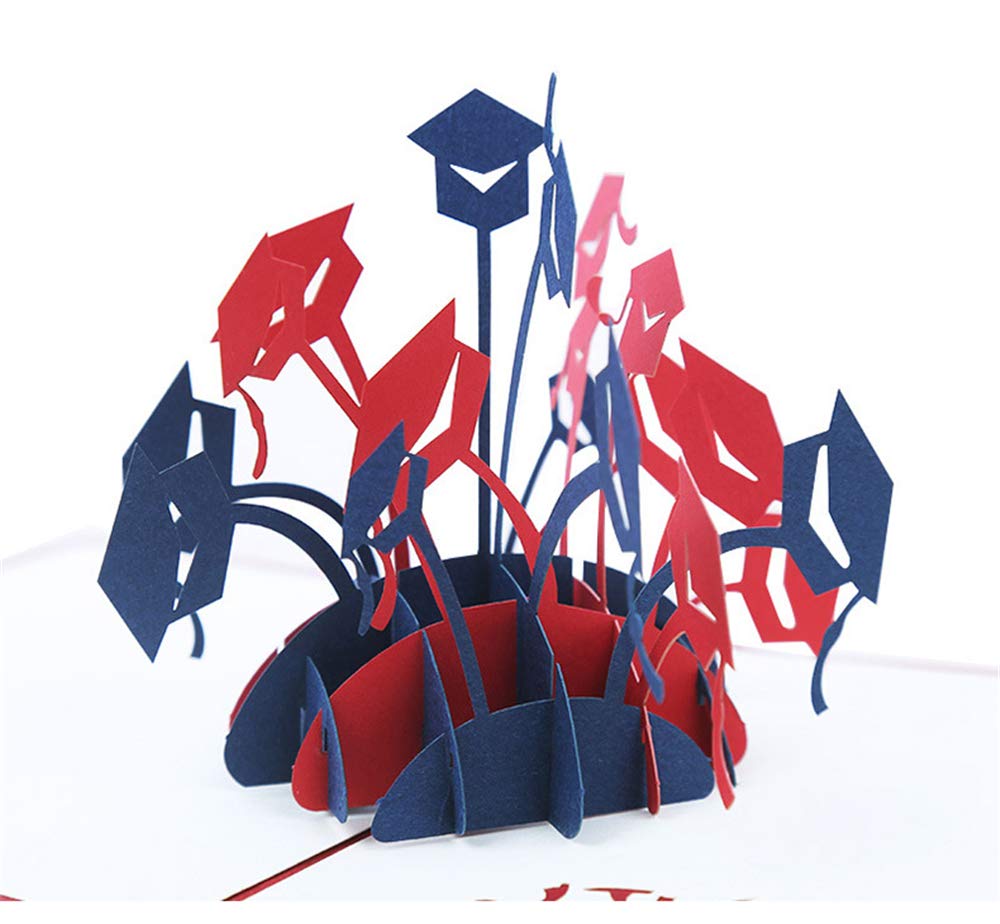 3D Graduation Pop Up Greeting Card - Perfect for High School, College, University, Masters & PhD Graduates | Unique Celebration Gift for Graduation Ceremonies, Parties & Congratulations