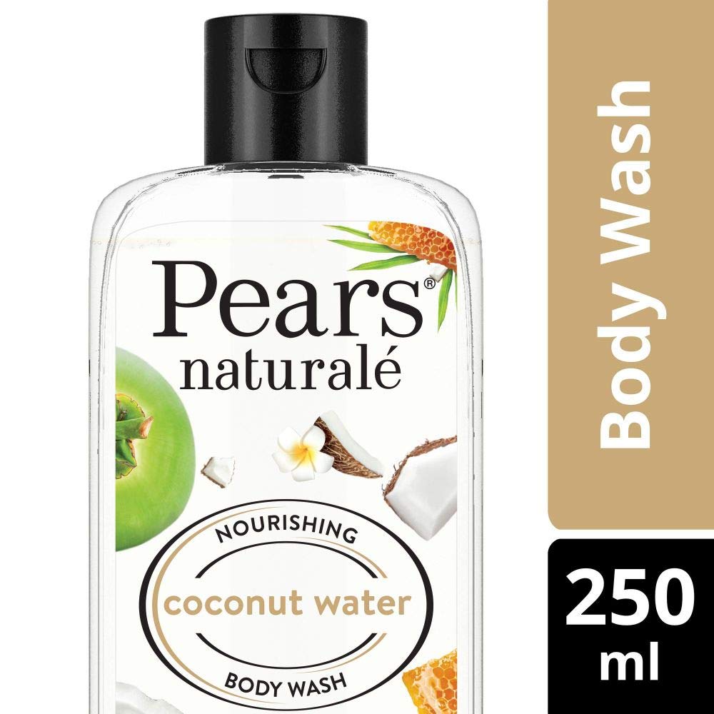 Pears Oil Clear & Glow Shower Gel 250ml + Naturale Nourishing Coconut Water Body Wash 250ml - Refreshing Daily Cleansing for Soft, Hydrated Skin