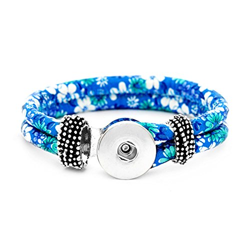 Trendy Sea Style Snap Bracelet Set - DIY 18mm Snap Button Jewelry Charms for Women | Perfect for Beach Parties, Summer Fashion & Gift Giving