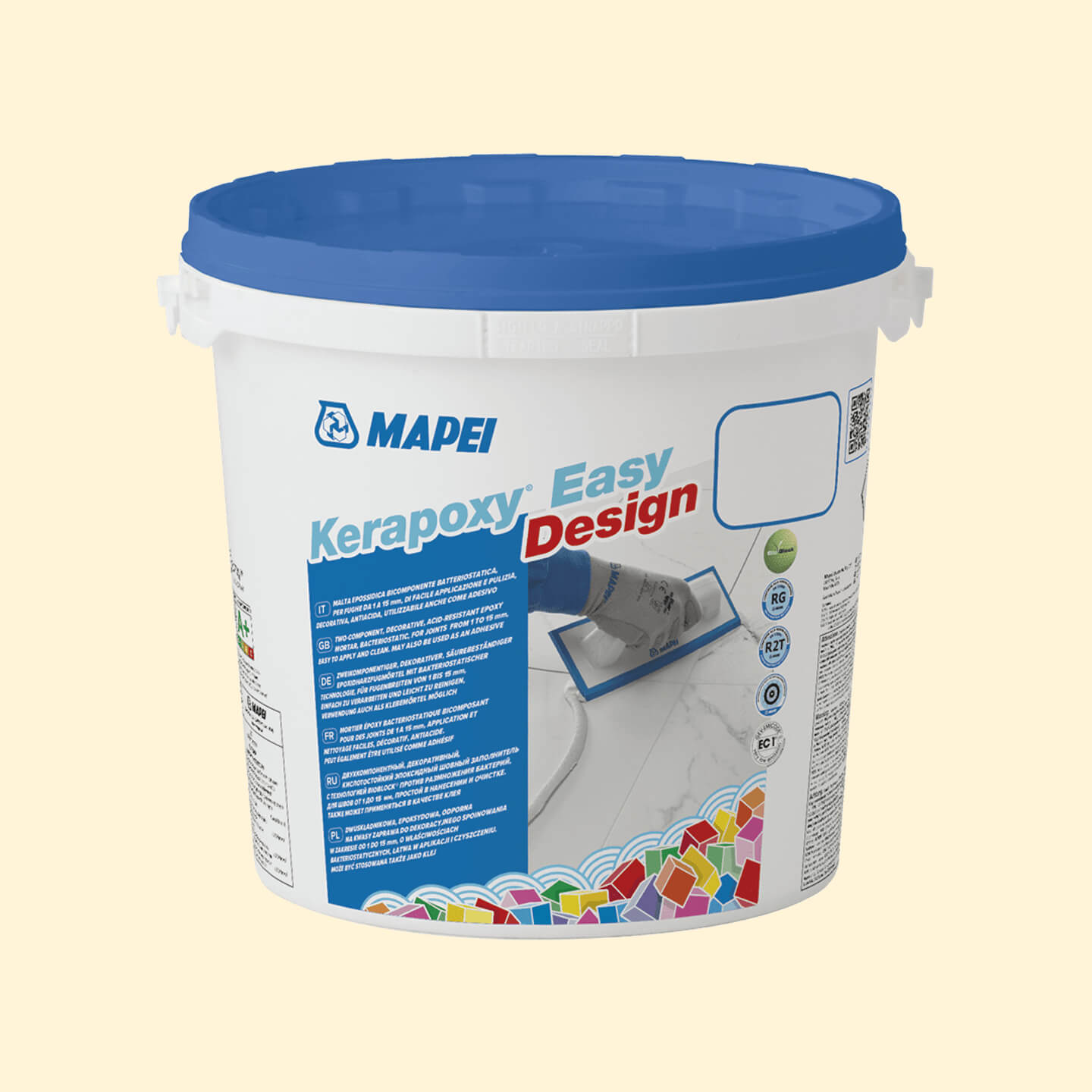 Mapei Kerapoxy Easy Design 3kg Vanilla 131 - Premium Epoxy Grout for Tile Floors, Bathrooms & Showers - Durable, Stain-Resistant & Easy to Clean - Perfect for Home Renovation & DIY Projects
