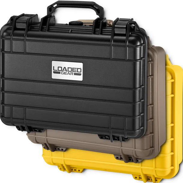 Barska BH11858 Loaded Gear Protective Hard Case - Heavy Duty Black Waterproof Storage for Tools, Electronics & Equipment - Perfect for Travel, Camping & Outdoor Adventures