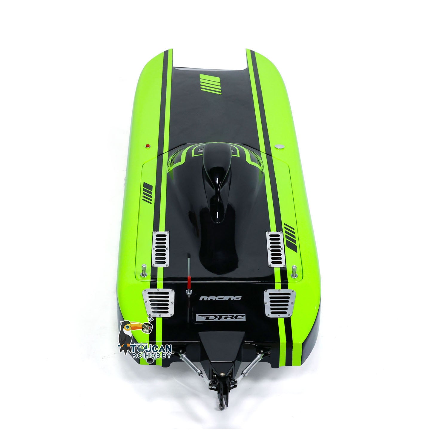 **30CC Gas-Powered RC Racing Boat - High Speed Fiber Glass DIY Model with Servo Controller (1300x360x220mm, 65-70km/h) - Perfect for Lakes, Ponds & Competitive RC Boat Racing**