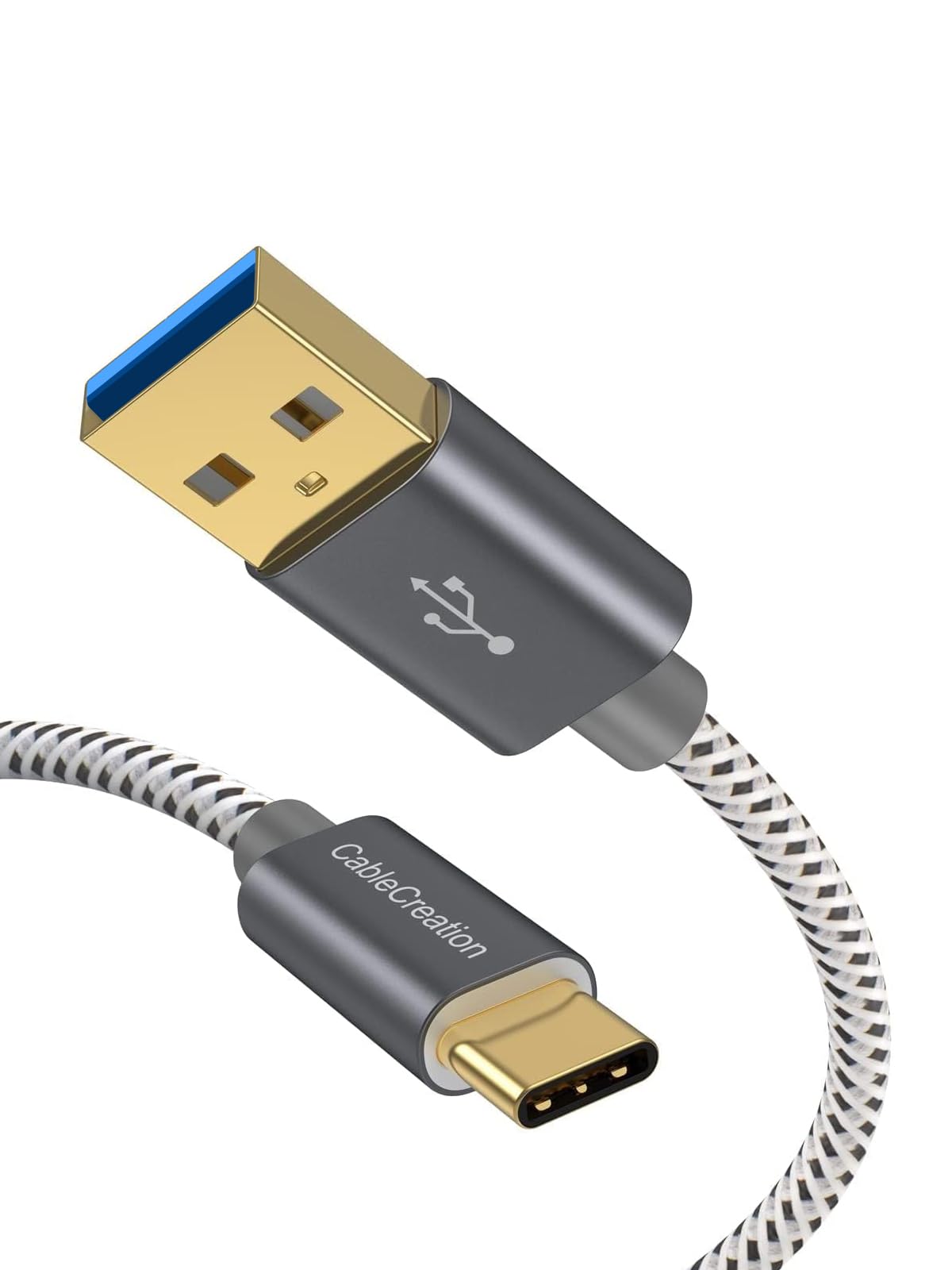 CableCreation 10Gbps USB C to USB A Cable 1FT - High Speed USB 3.2 Gen 2 Data Transfer & Charging Cord for iPhone 16/15, MacBook, Galaxy S24, Pixel, iPad, External SSD - Perfect for Android Auto, CarPlay & Fast File Transfers