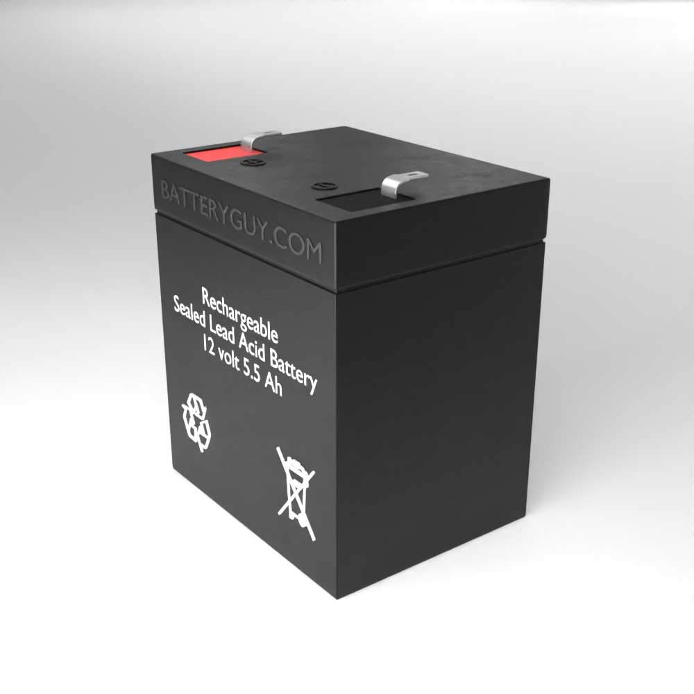 E1100 Replacement 12V 5.5Ah SLA Rechargeable Battery - High Rate Performance (4-Pack) - Perfect for Security Systems, Emergency Lighting & Power Backup