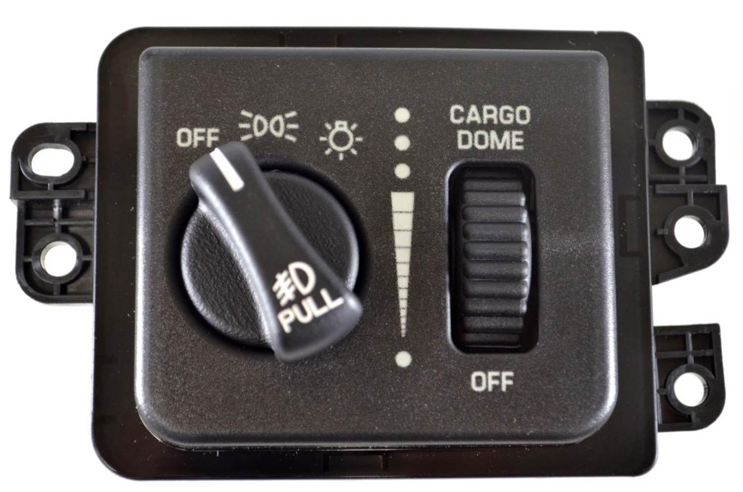 PT Auto Warehouse HLS-1113 Headlight Switch with Cargo Light & Fog Lights - Compatible with 56045533AE/AB/AC/AD - Perfect for Jeep Wrangler, Dodge Ram & Off-Road Vehicles