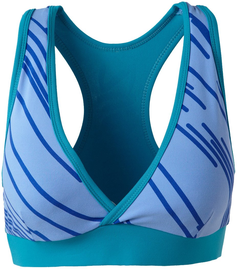 Zumba Fitness Women's Fast Dash V-Bra Top - High Performance Workout Sports Bra for Dance, Yoga & Gym - Moisture Wicking & Supportive Activewear
