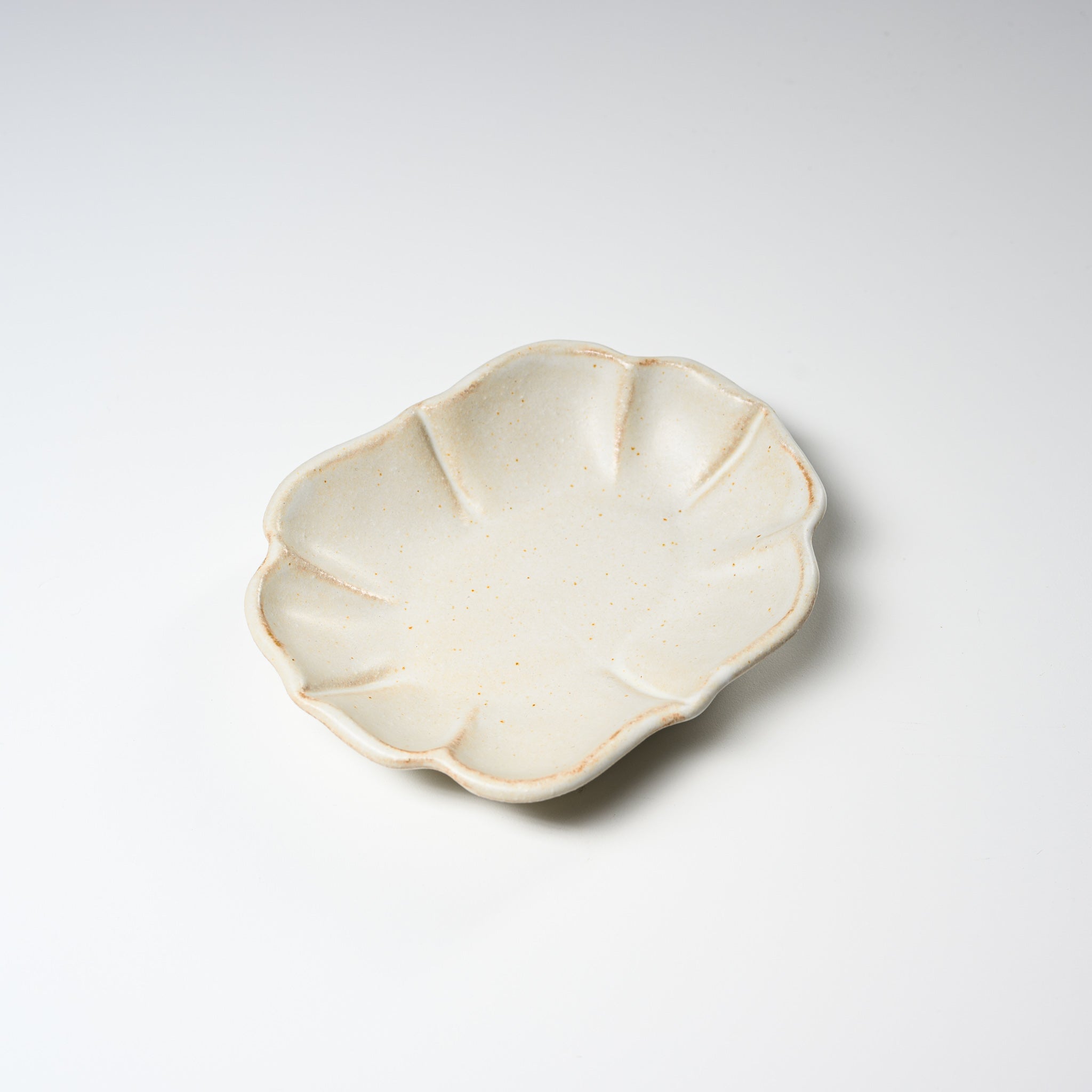 Wakasama Kiln Kinari Lotus Ceramic Plate - Handcrafted Pottery in 3 Sizes (Small/Medium/Large) - Japanese Artisan Tableware for Dining, Home Decor & Gift Giving