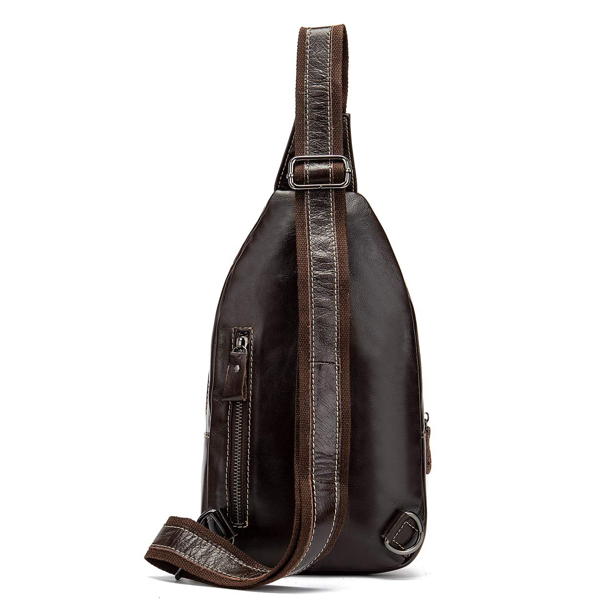 NIUCUNZH Handmade Genuine Leather Crossbody Bag - Crocodile Embossed Chest Shoulder Bag - Waterproof & Durable - Perfect for Travel, Shopping & Daily Use