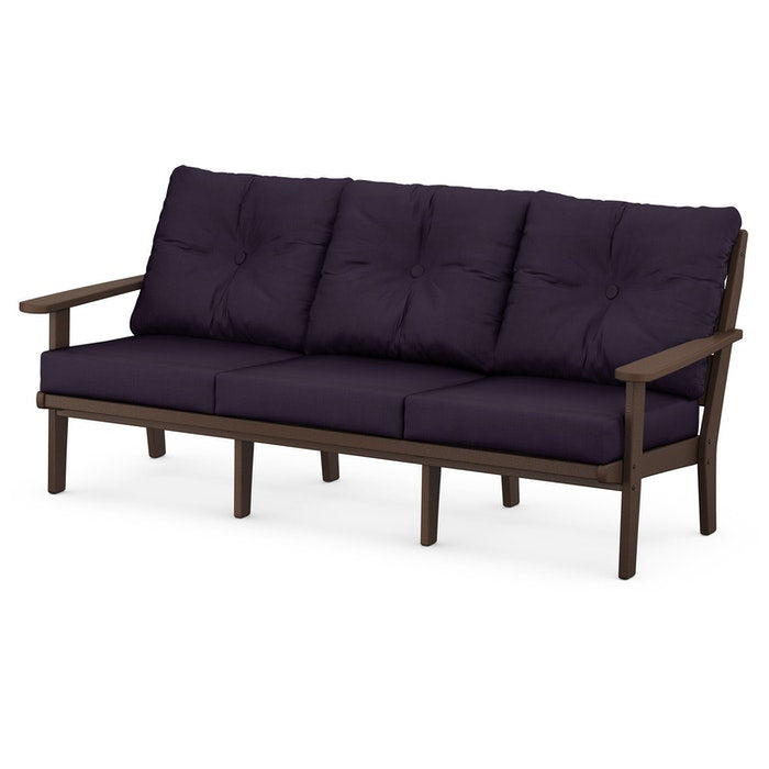 POLYWOOD Lakeside Deep Seating Sofa - Durable Outdoor Furniture for Patio, Poolside & Backyard Relaxation