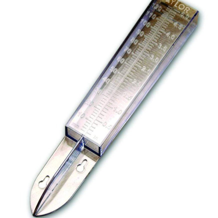 ClearVu® Accurate Outdoor Rain Gauge with Easy-Read Measurement - Perfect for Garden, Lawn & Weather Monitoring