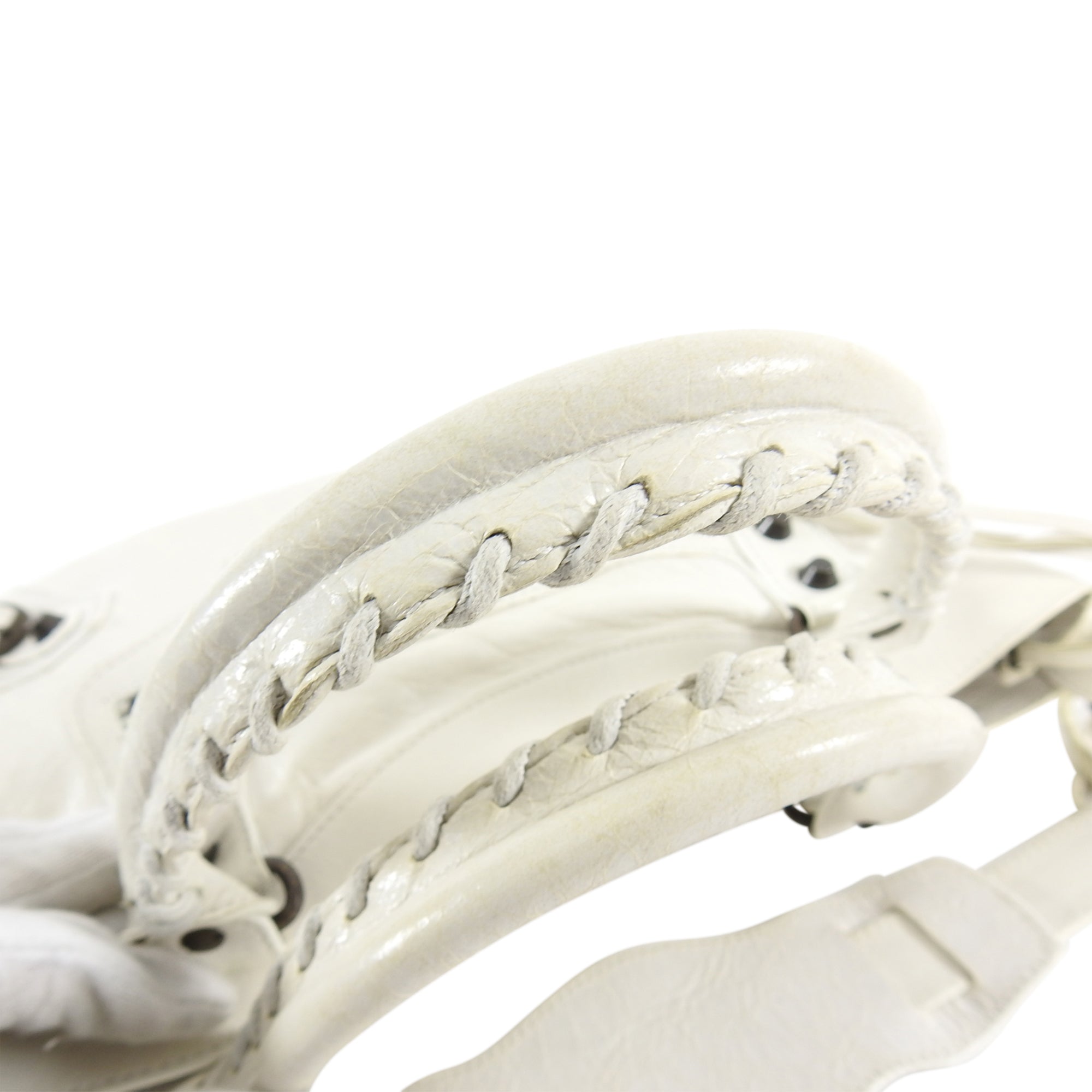 Balenciaga Ivory Motocross Classic First Bag - Luxury Designer Handbag for Women | Perfect for Parties, Date Nights & Fashion Events