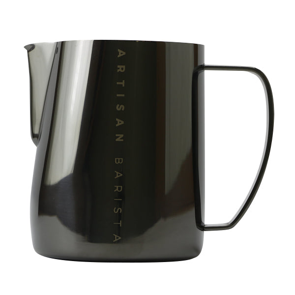Professional Artisan Barista Milk Jug - 12oz Stainless Steel Frothing Pitcher for Latte, Cappuccino & Coffee Art - Perfect for Home Baristas & Coffee Shops