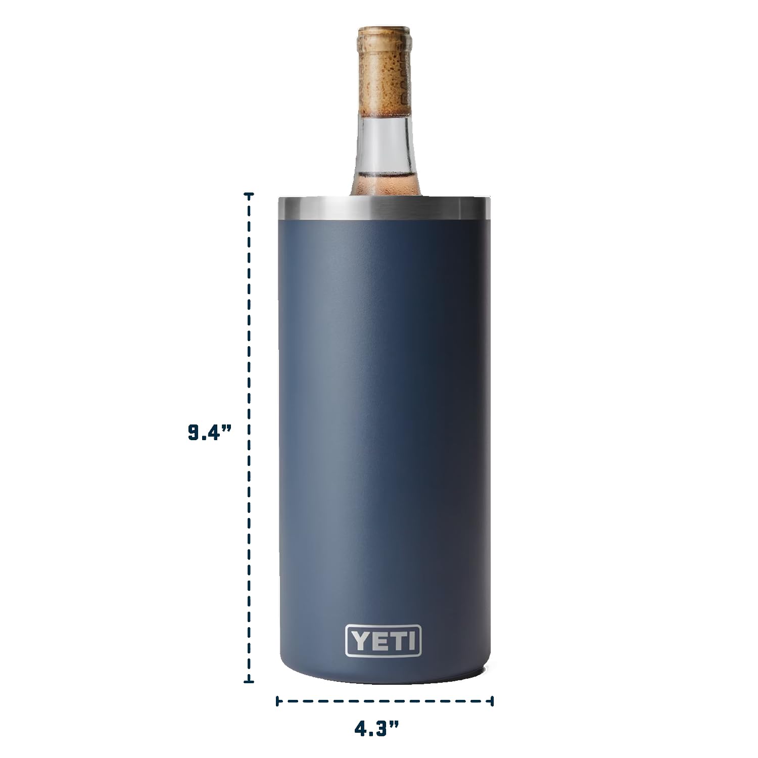 YETI Rambler Wine Chiller - Insulated Stainless Steel Wine Bottle Cooler for White & Red Wine - Perfect for Picnics, Beach Days & Outdoor Parties