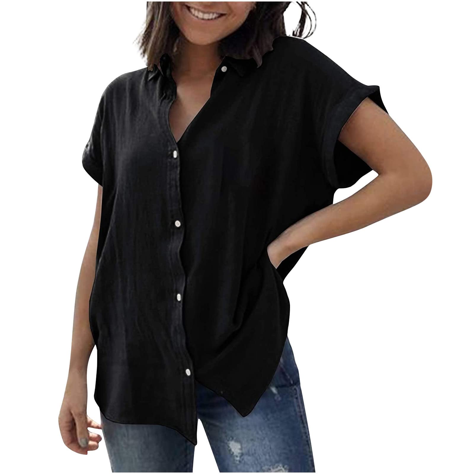 Drindf Women's Chiffon V-Neck Sleeveless Blouse - Summer Office Work Shirt & Business Casual Top for Women | Perfect for Professional Meetings, Office Wear & Smart Casual Outfits