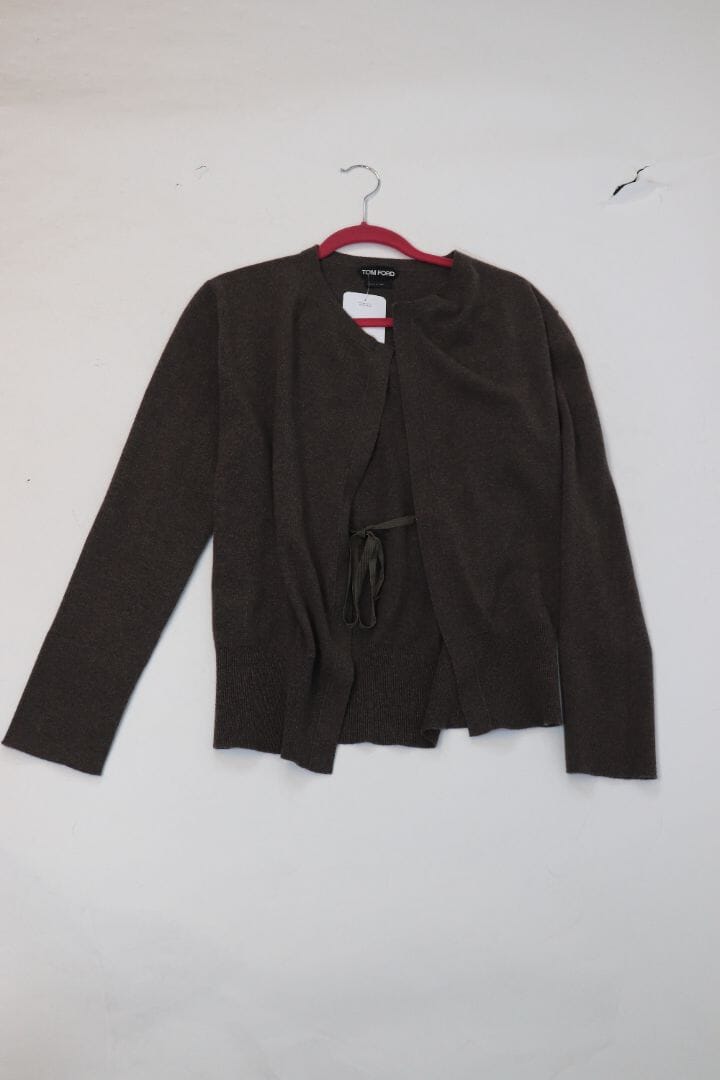 Luxury Brown Cashmere Cardigan for Women - Size UK 14 | Soft & Warm Winter Sweater | Perfect for Office, Dates & Cozy Evenings