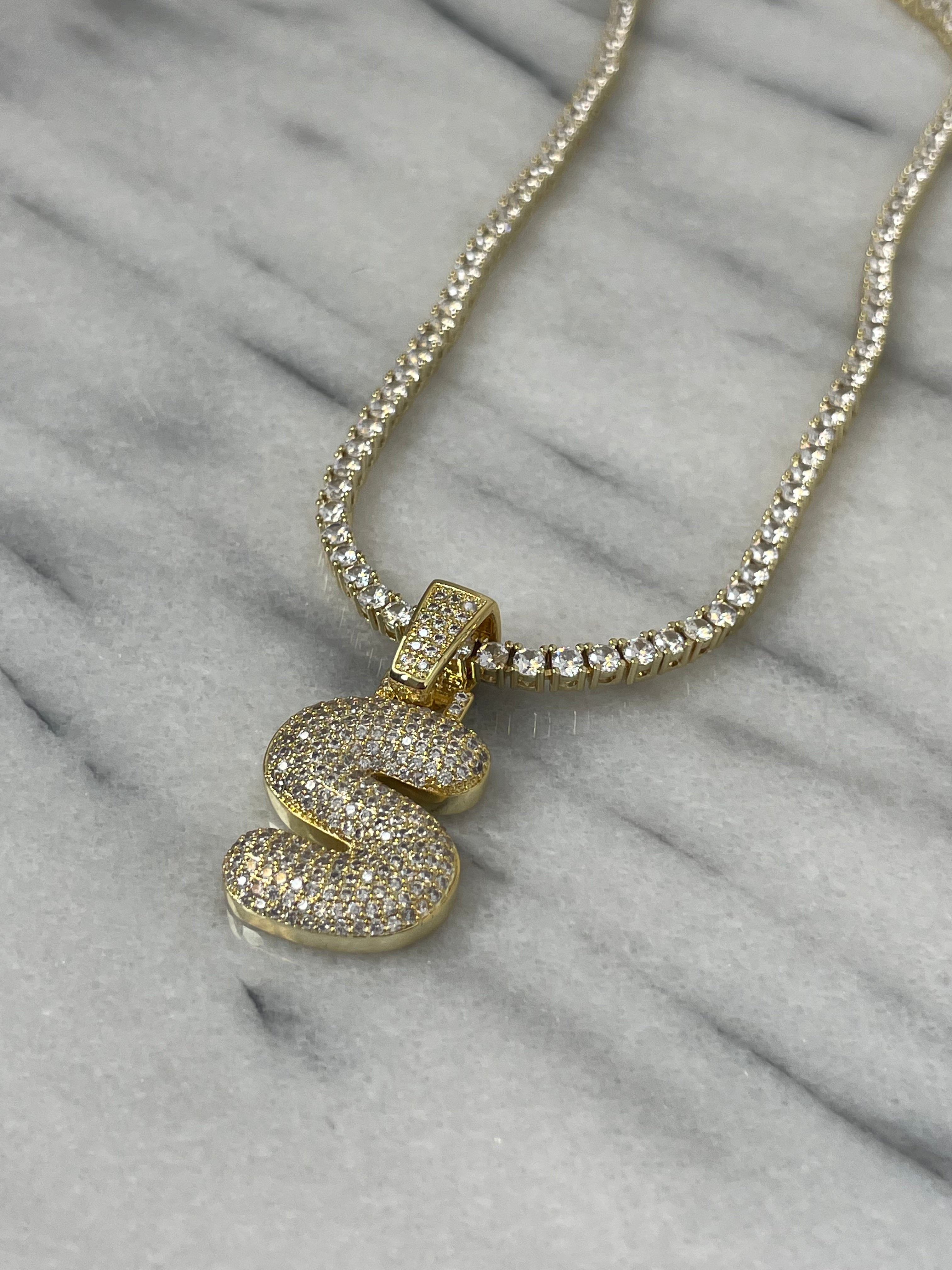 Custom Initial Bubble Interchangeable Necklace - Personalized Name Pendant for Women & Girls - Perfect for Gifts, Birthdays, and Everyday Wear