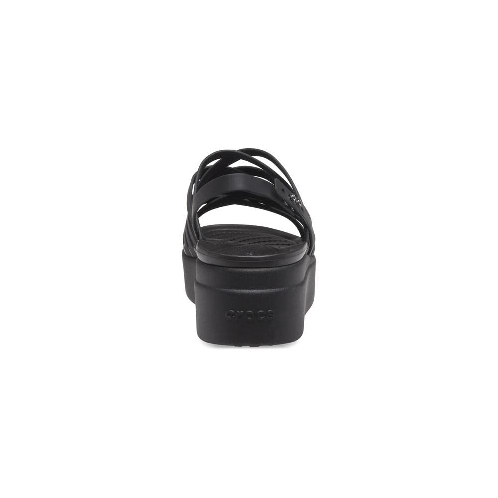 Crocs Women's Brooklyn Low Strappy Wedge Sandals - Comfortable Casual Summer Shoes for Women, Perfect for Beach, Poolside & Everyday Wear