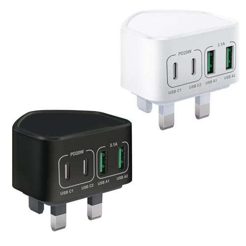 40W 2-Pack White/Black